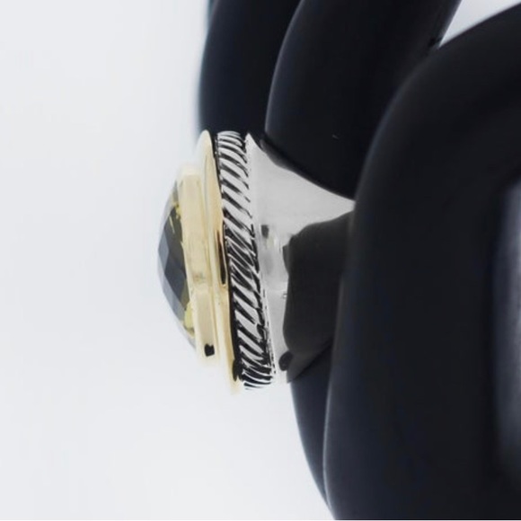 David Yurman Citrine Albion 18 kt rim, silver size 6 1/2 - Picture 6 of 9